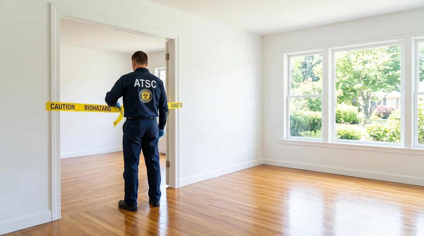 Certified biohazard cleanup crew performing Decomposition Cleanup in Lakeview